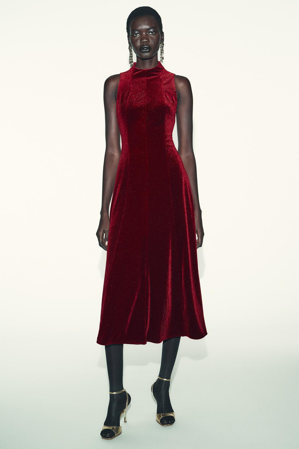 velvet red dresses